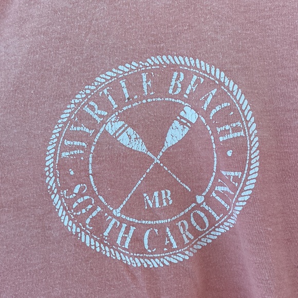 Coral Ombré Myrtle Beach long sleeve t-shirt - Picture 2 of 3